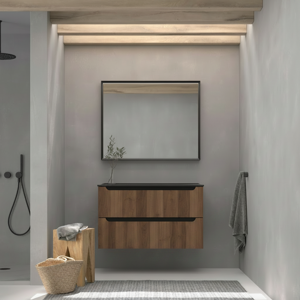 Mueble Auxiliar Kimono 2 Cajones - Nogal