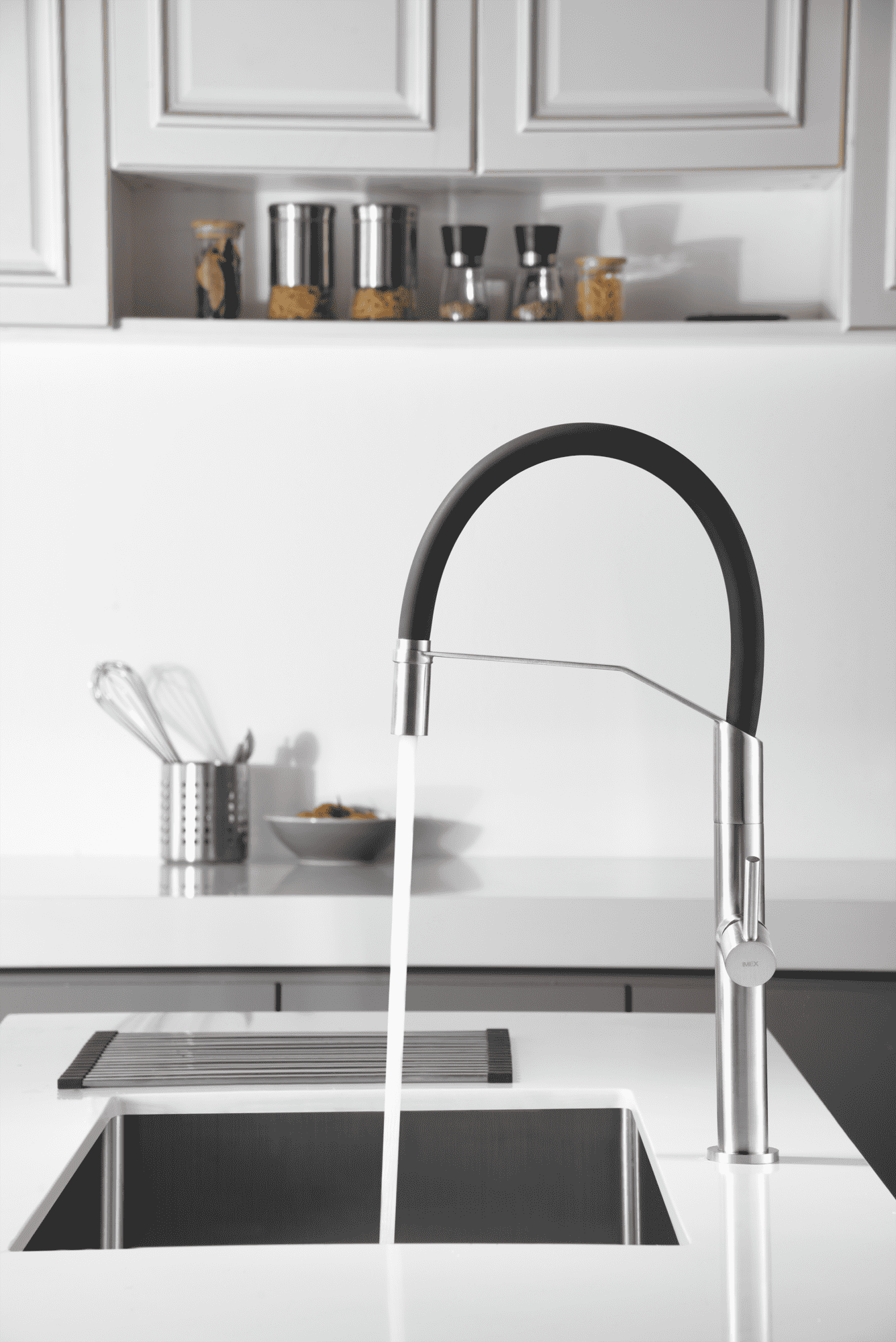 Grifería Cocina Monomando Flexible Acero Inoxidable S.316 Deva - Imex