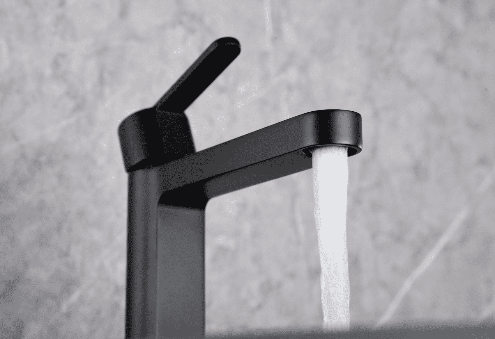 imagen grifo lavabo monomando Roma negro mate
