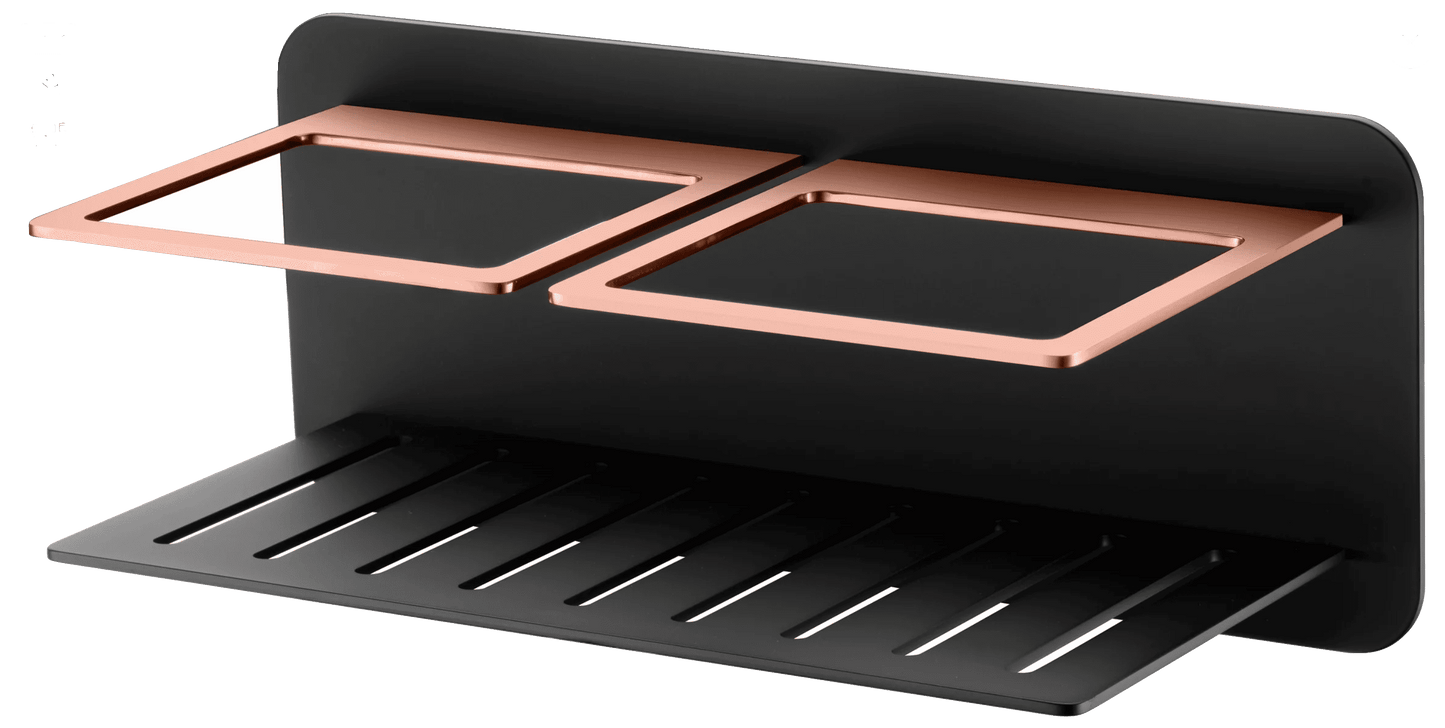 imagen jabonera Iman negro oro rosa