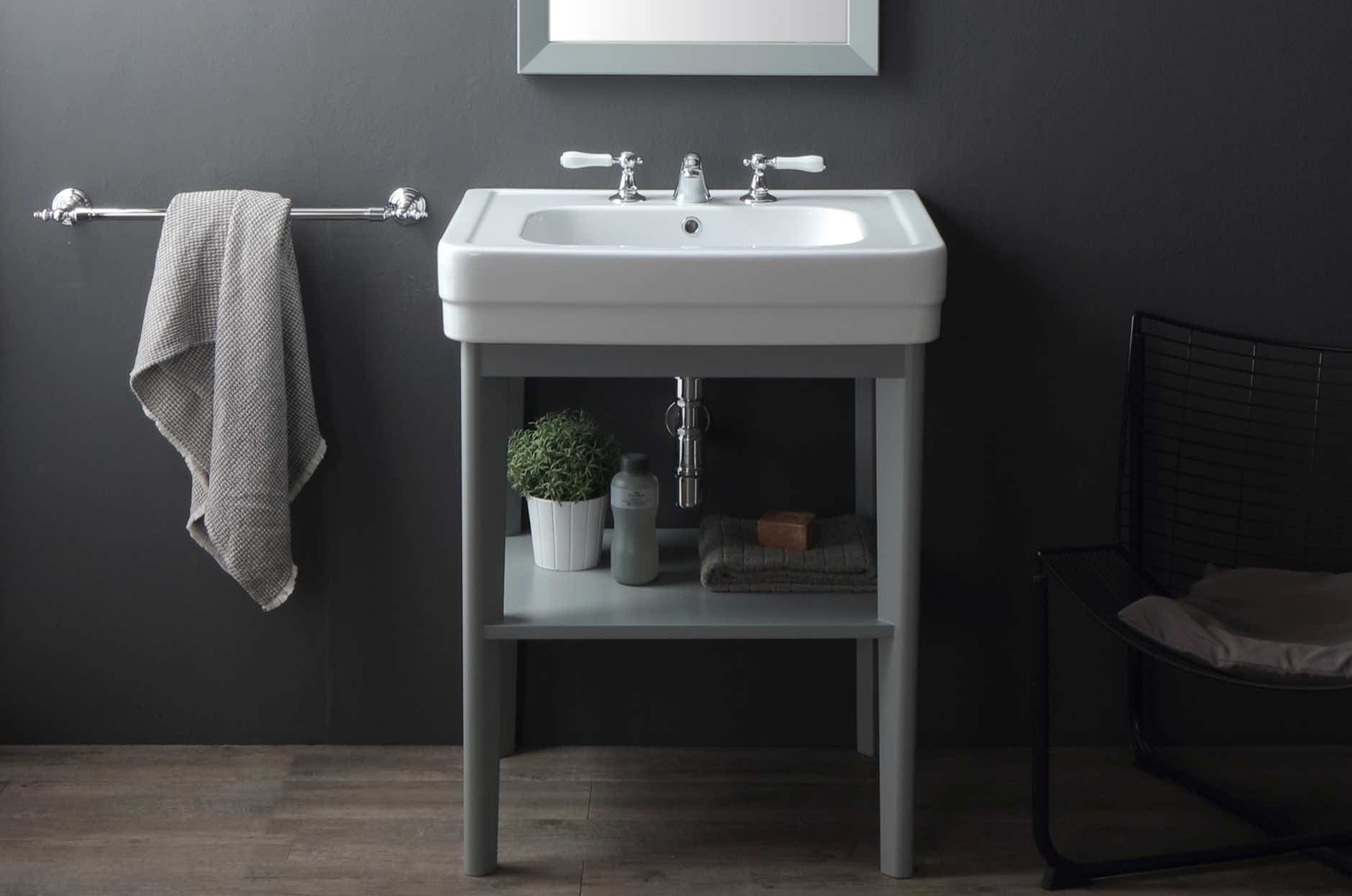 magen lavabo Provence900 mueble abierto gris claro