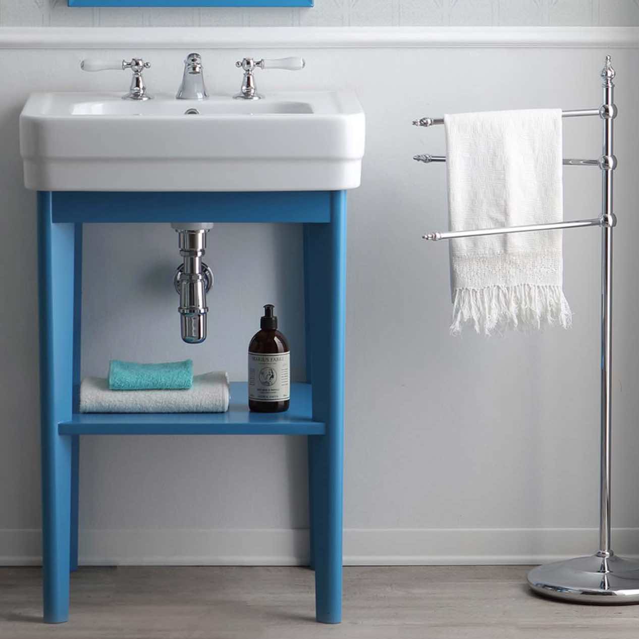 lavabo Provence900 mueble abierto azul cielo