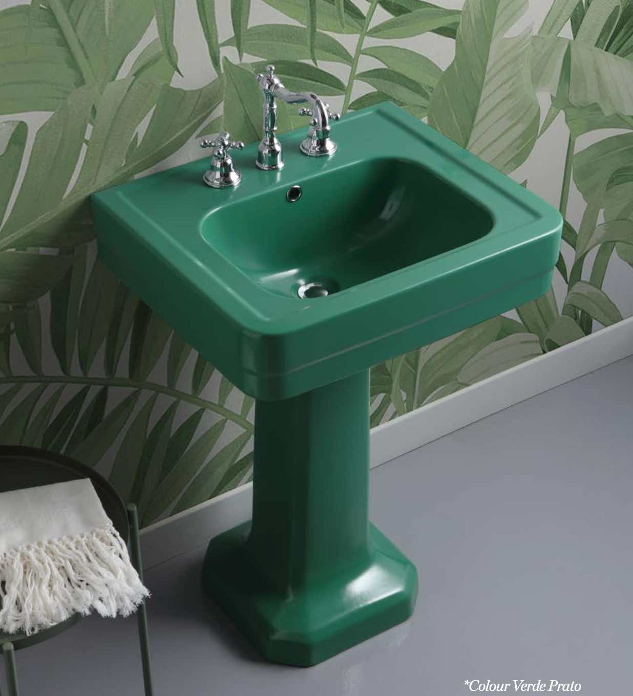 lavabo clasico pedestal  Provence900 verde prato