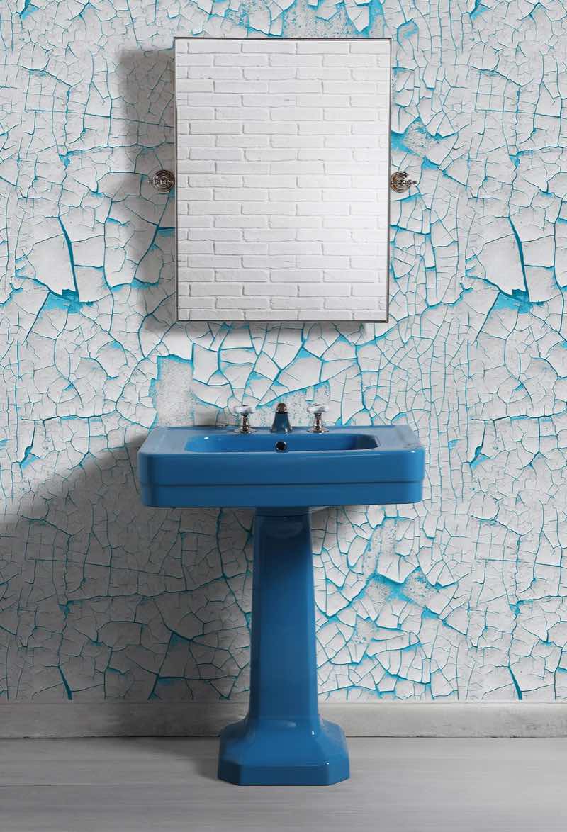 lavabo grande clasico pedestal Provence900 azul cielo