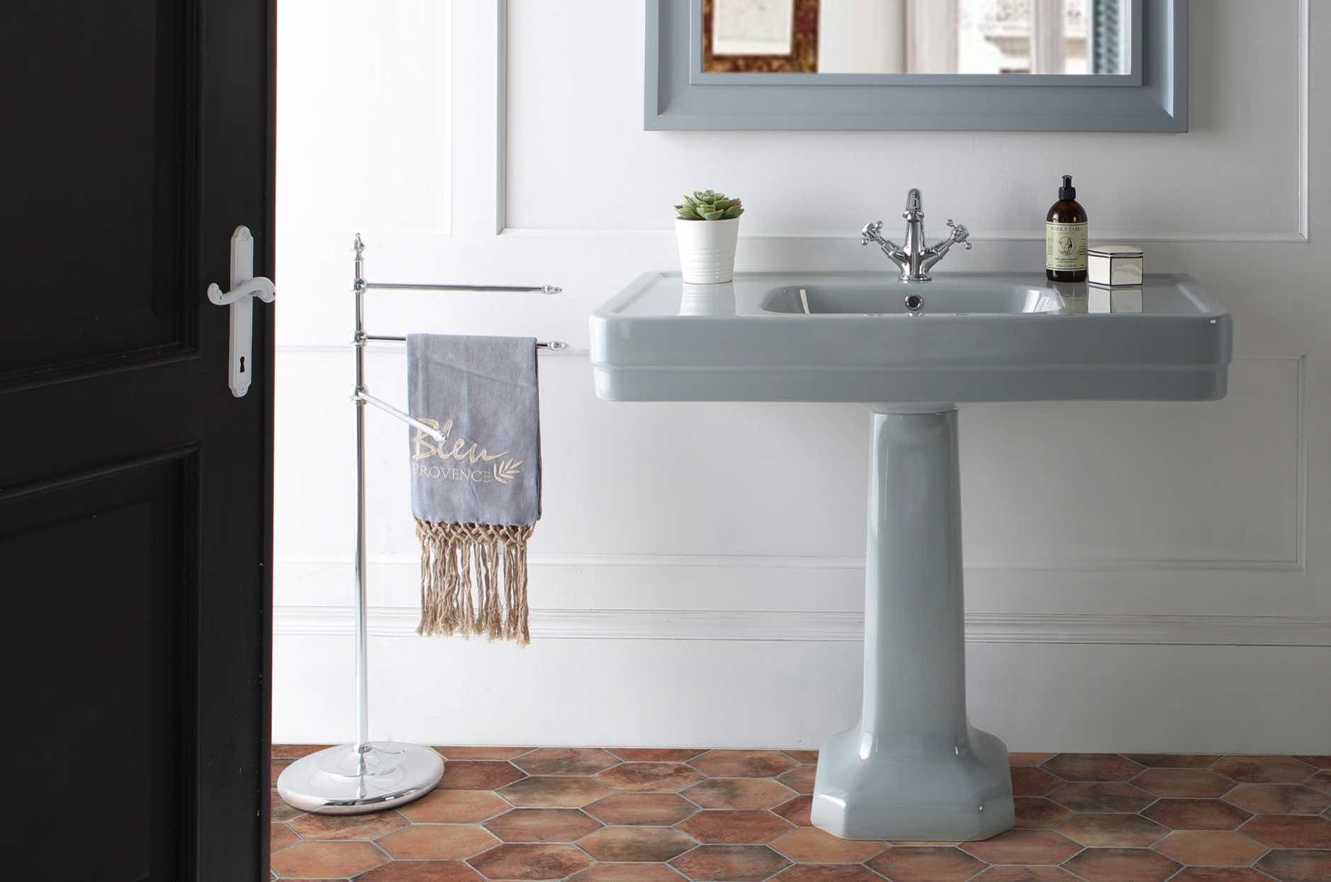 lavabo grande clasico pedestal Provence900 gris claro