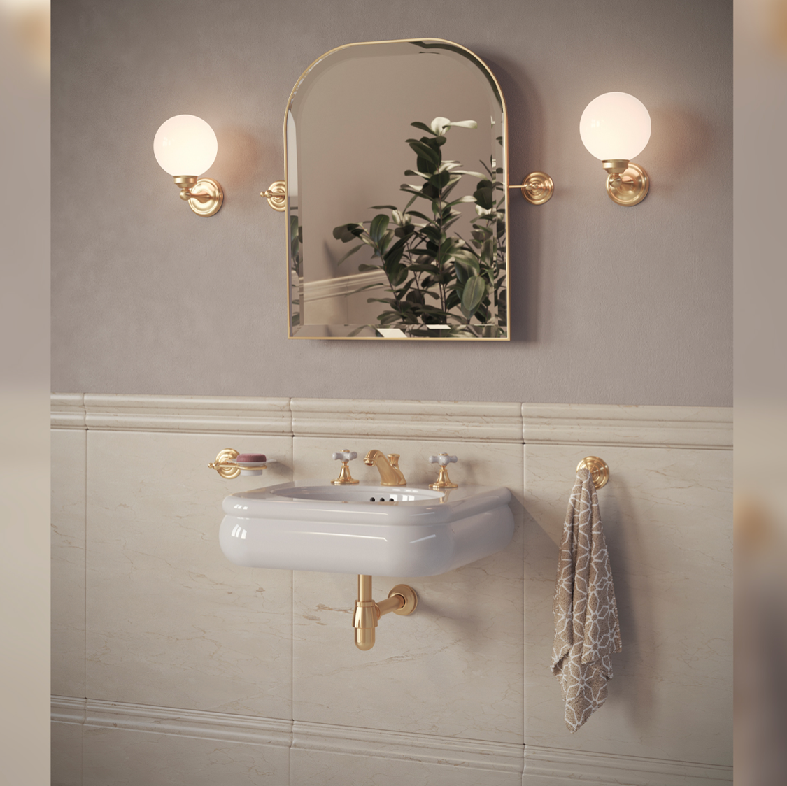 lavabo pequeño Romantica ambiente