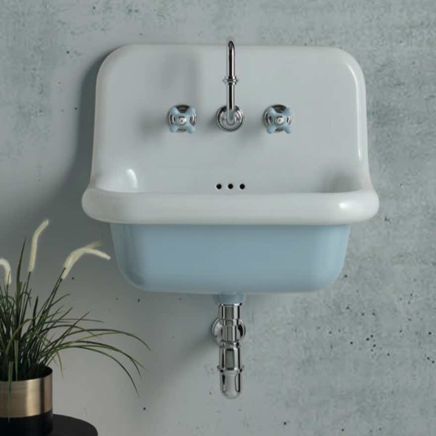 lavabo true colors 60 blanco/celeste pastel