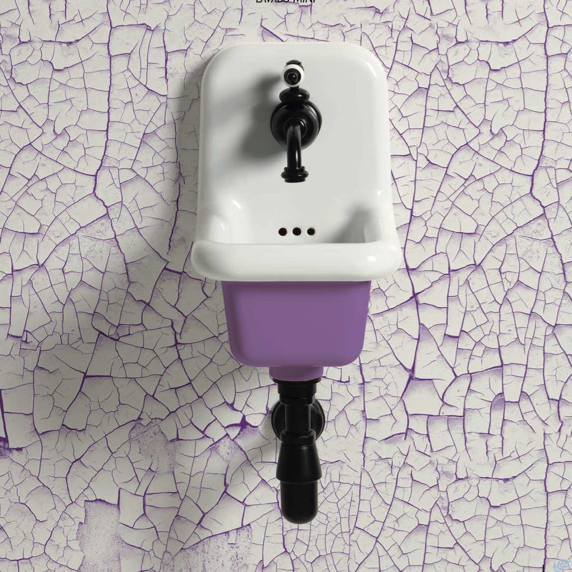 lavabo true colors mini blanco/lila