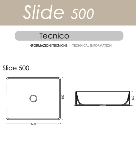 medidas lavabo sobreencimera Slide500
