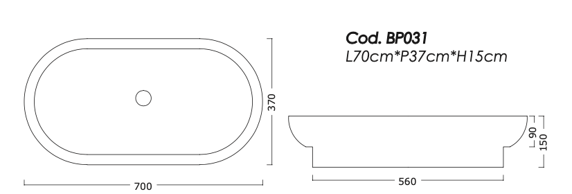 medidas lavabo sobreencimera oval
