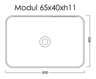 medidas lavabo sobrencimera rectangular Modul65