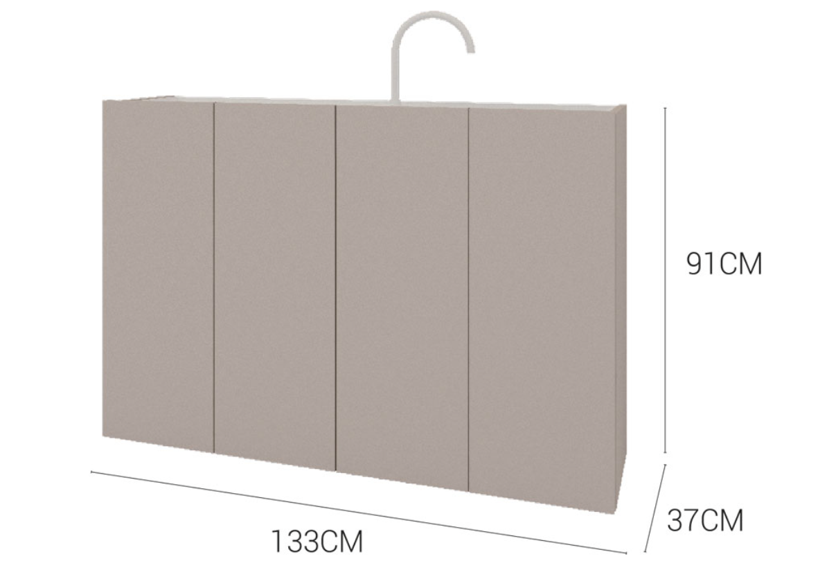 medidas mueble obi 4 puertas desague lateral