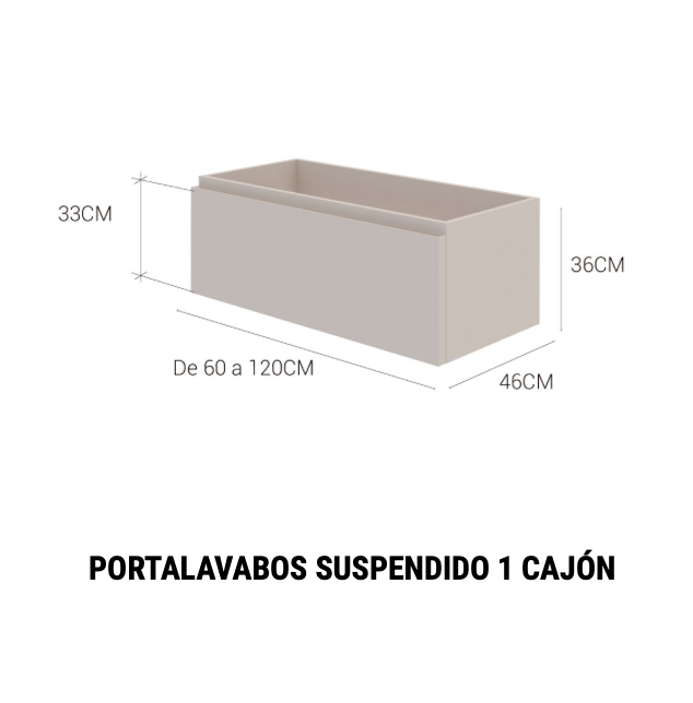 medidas portalavabo Leo 1 cajon