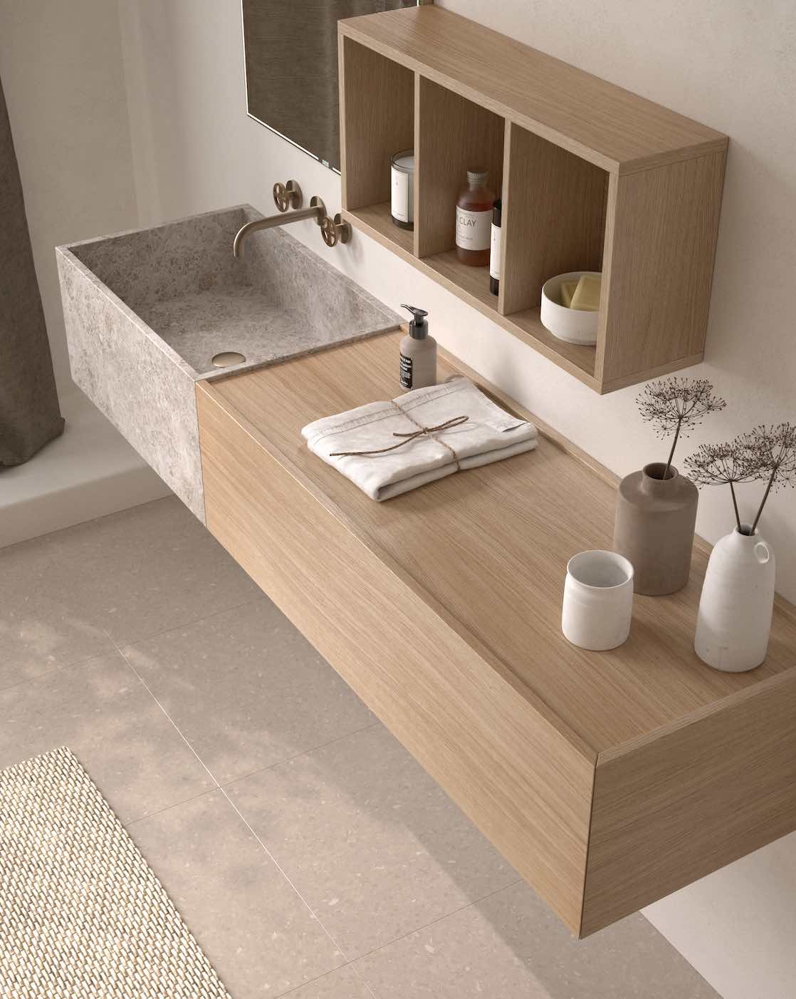 mueble suspendido Halter modulo a derecha