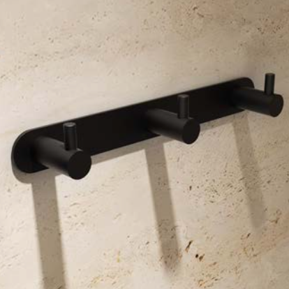 percha triple Essential negro mate
