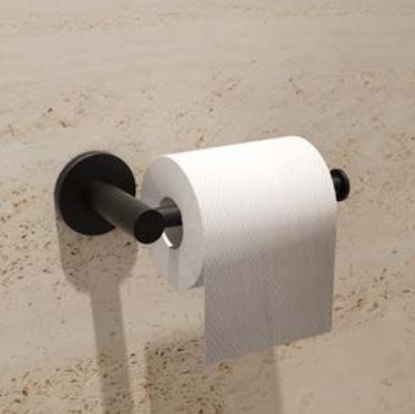 porta-rollo Essential negro mate