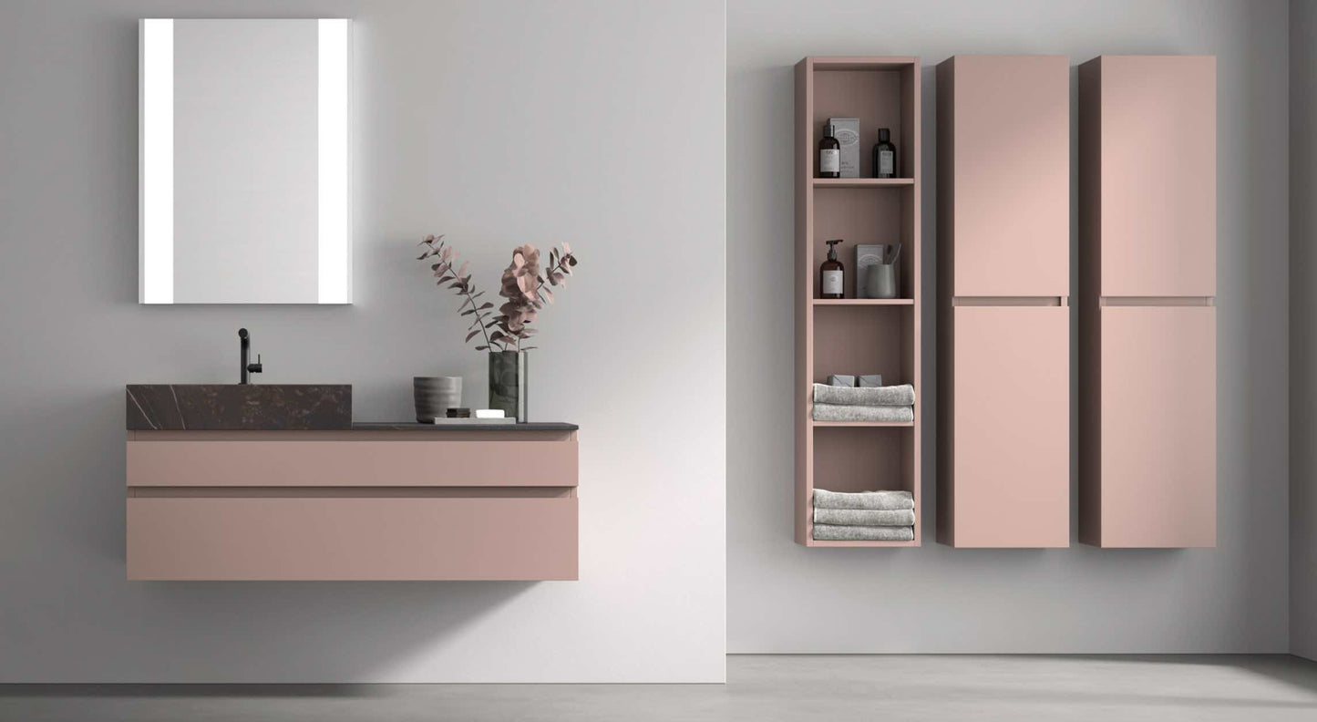 portalavabo Leo 2 cajones desiguales lacado