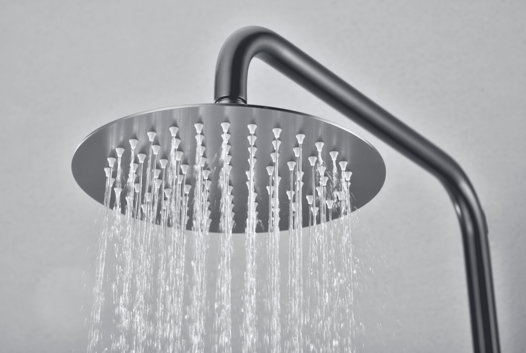 rociador columna ducha monomando Line black gun metal