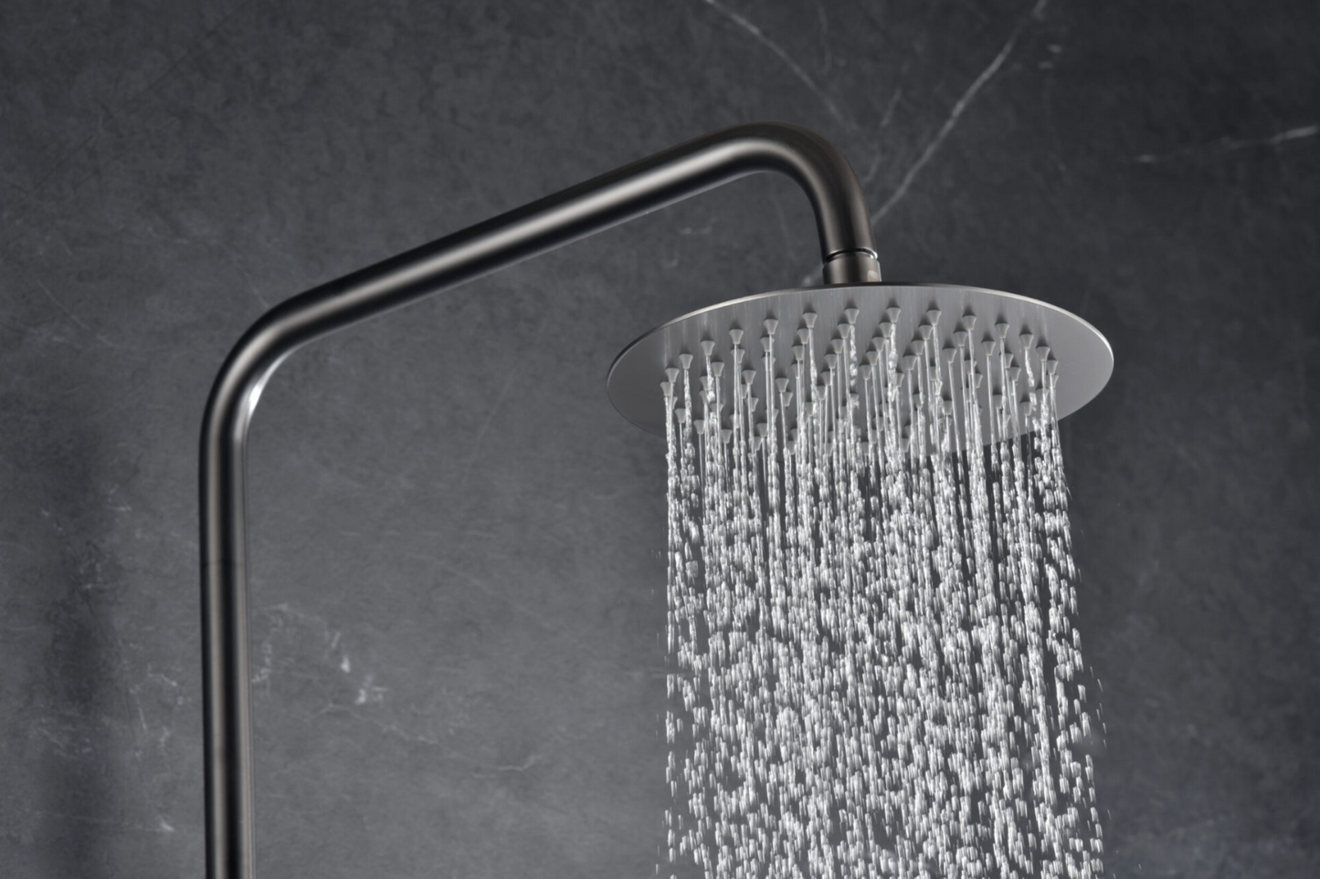 rociador columna ducha termostatica Monza black gun metal