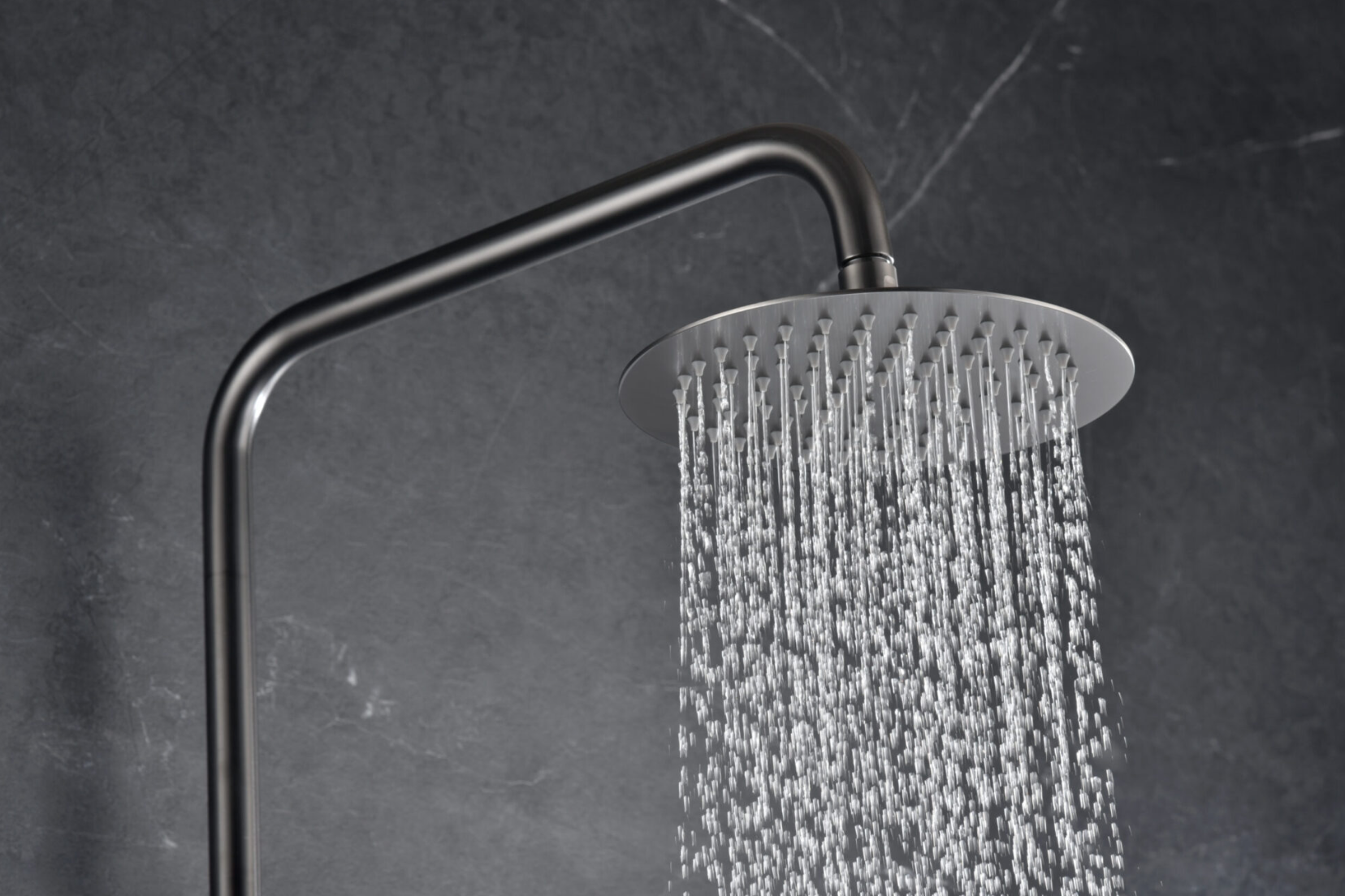 rociador columna ducha termostatica Monza black gun metal