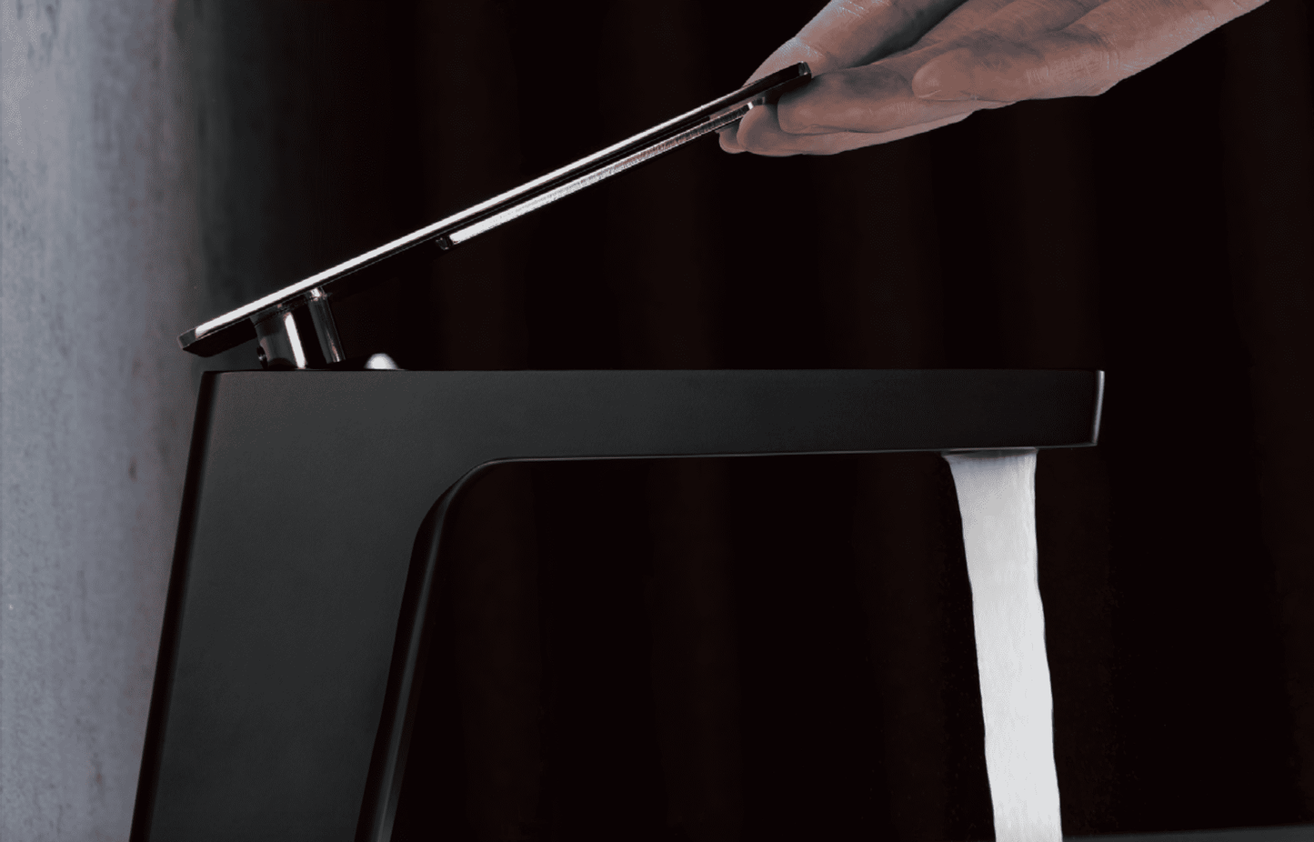 Single Lever Basin Mixer Tap Sweden Black Rose Gold - Imex