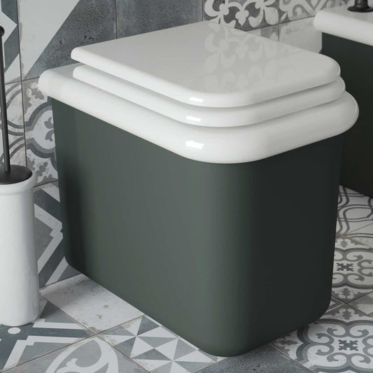 wc True Colors Lite blanco/verde con tapa