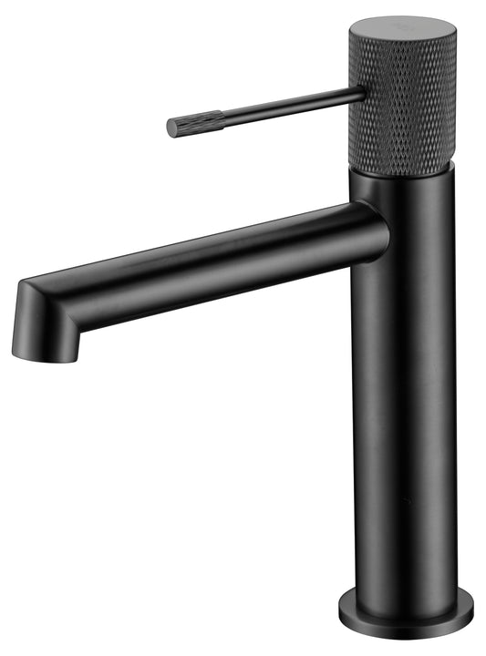 Line black gun metal single-lever basin faucet by Imex