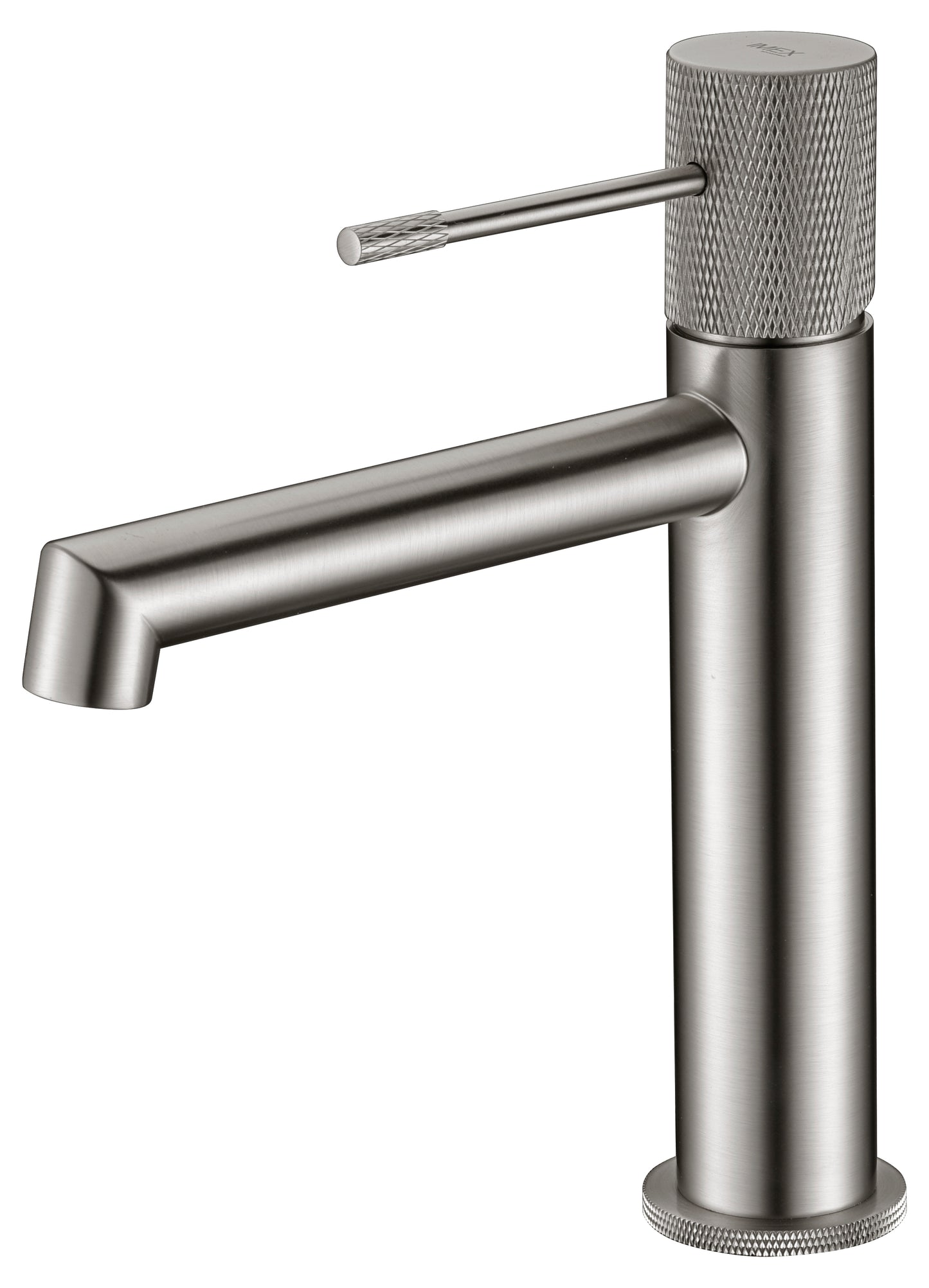 Line single-lever washbasin faucet brushed nickel by Imex 