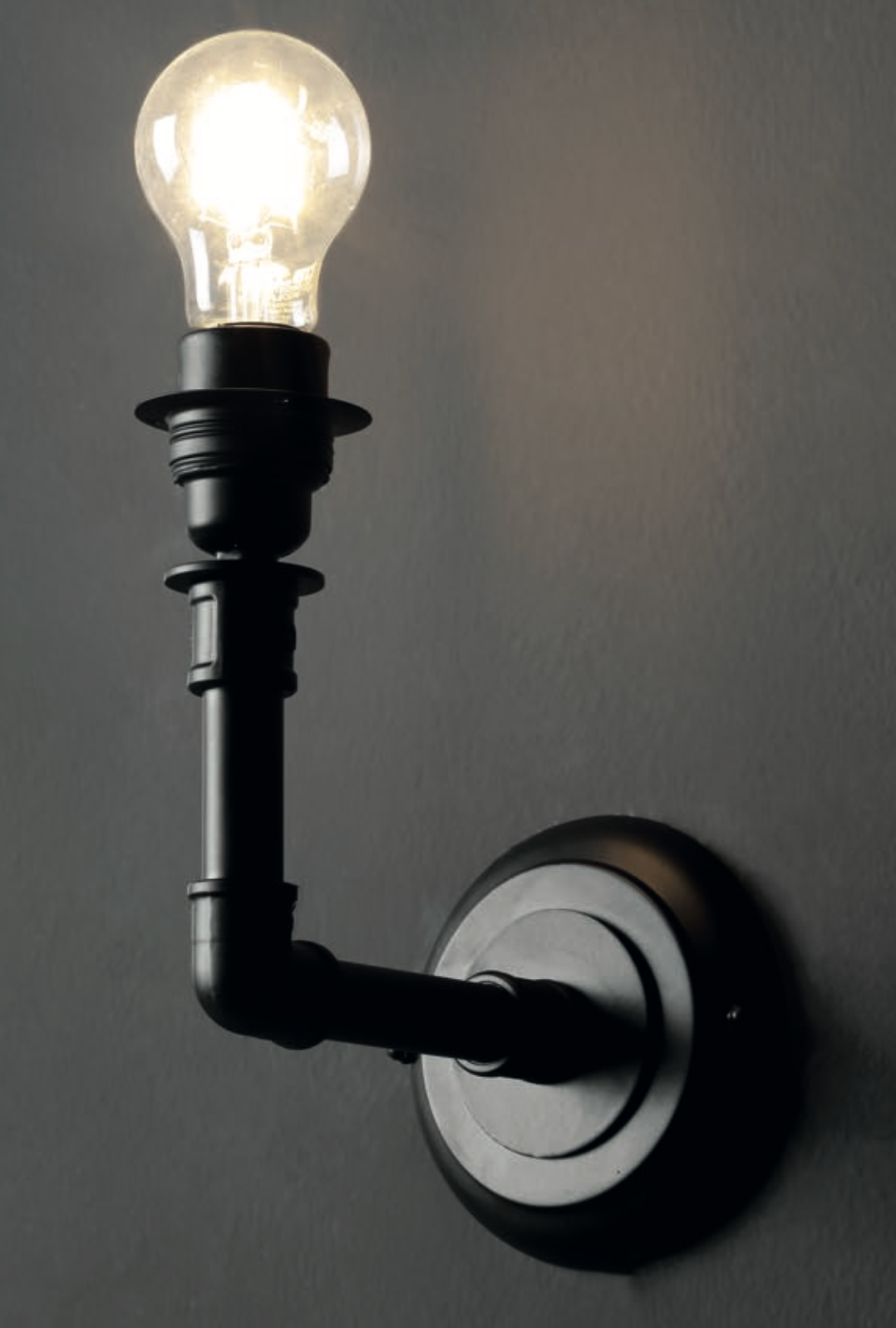 Industrialis bathroom wall light in Industrial style