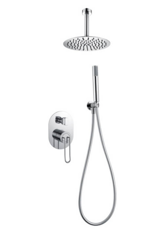 Chromed Croatia built-in shower faucet 