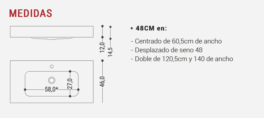 Encimera con faldón y lavabo integrado Compaclemos de Maderó Atelier