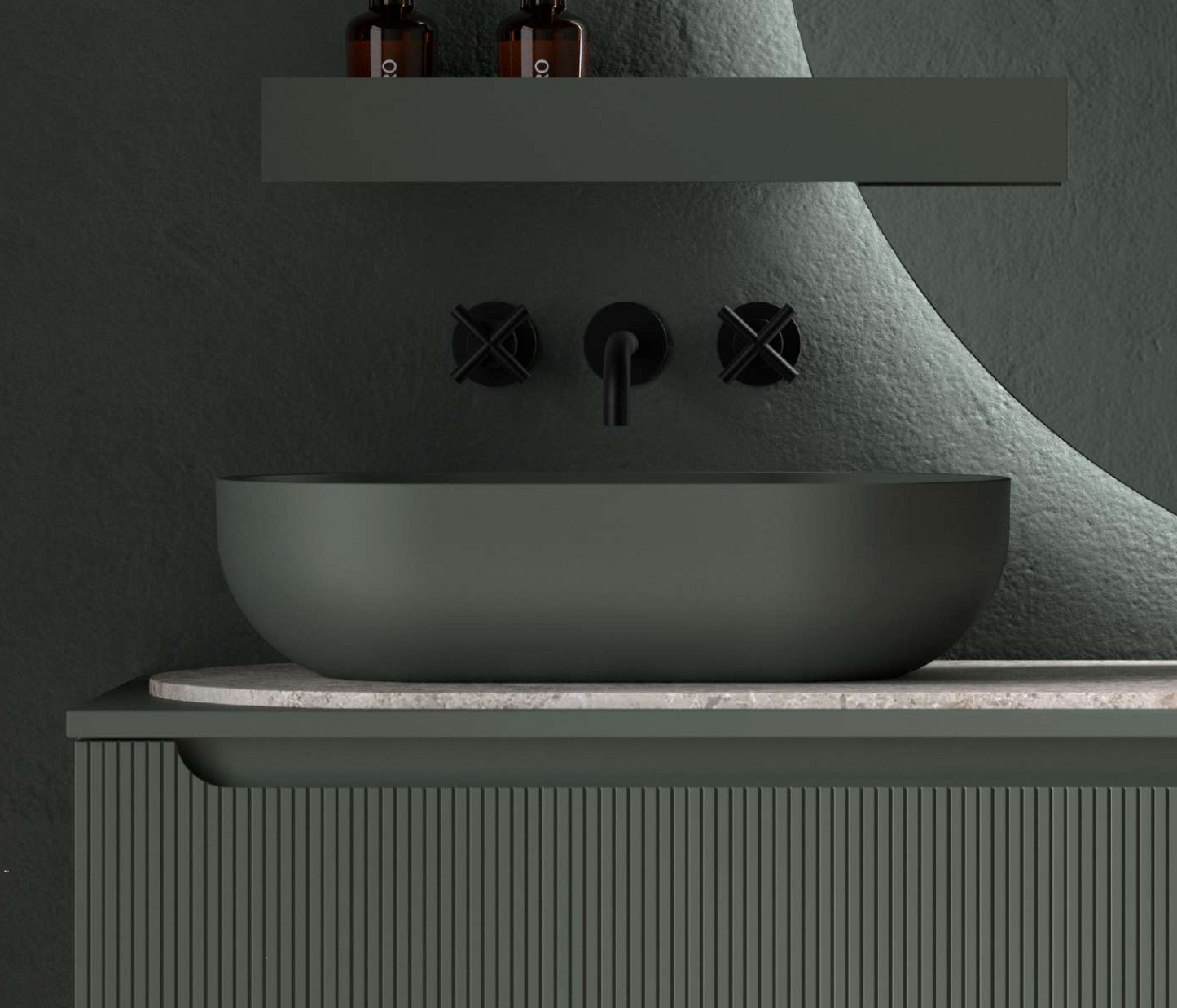 Capsula countertop washbasin by Maderó Atelier