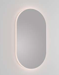 Miroir avec lumière périmétrique Capsula de Maderó Atelier