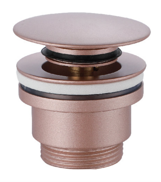 Click clack valve for sink and bidet in Champagne by Imex