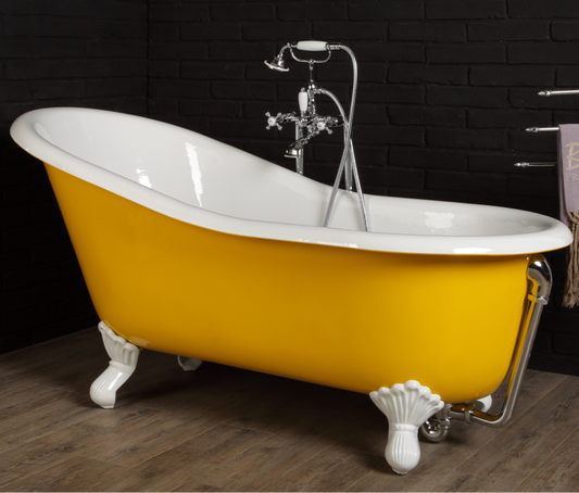 Vintage Style Lavande Cast Iron Claw Foot Bath