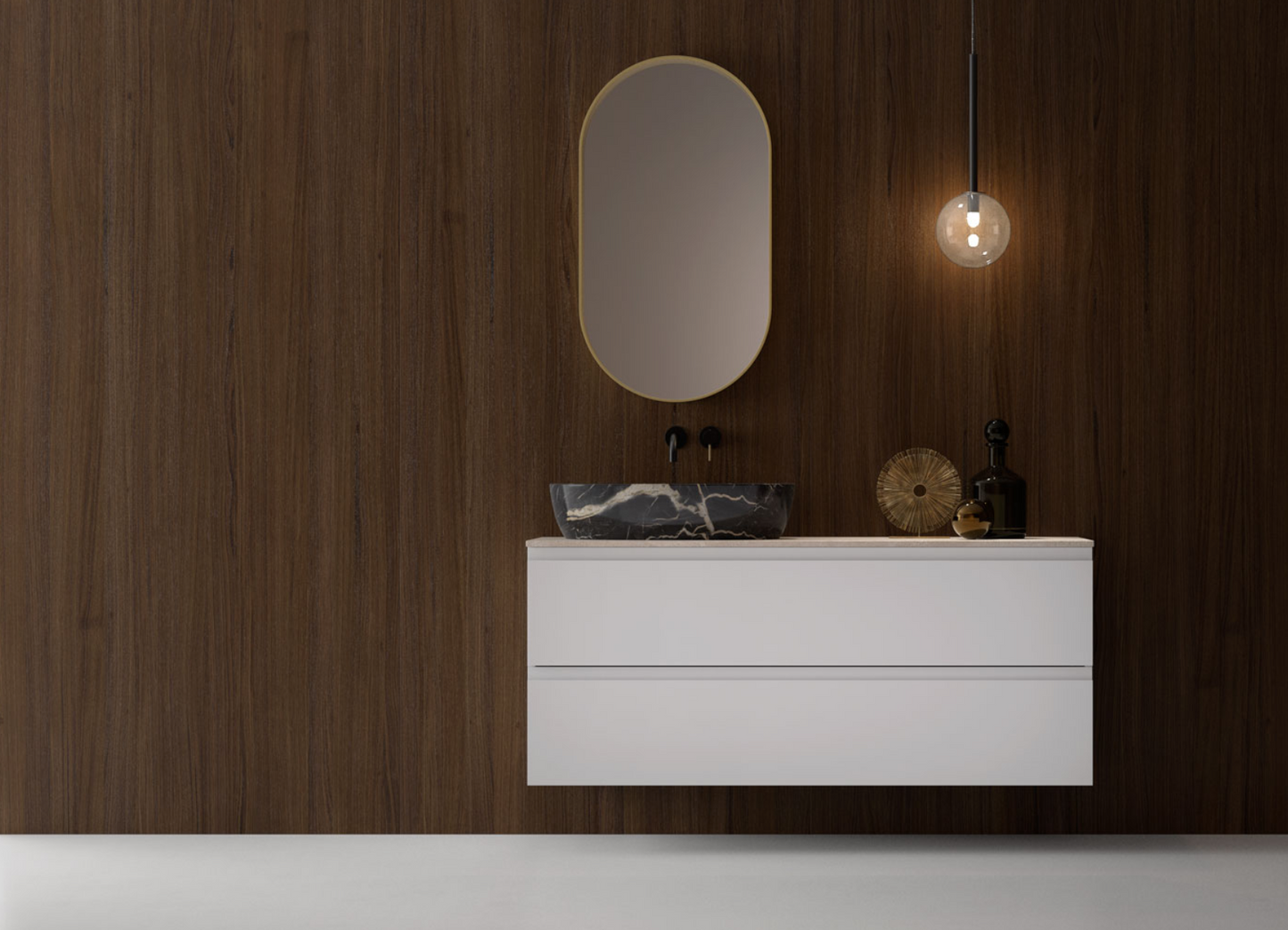 Oval Box Mirror by Maderó Atelier 