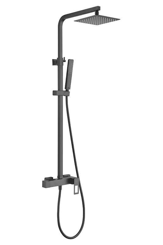 Imex Sweden series matte black single-lever shower column