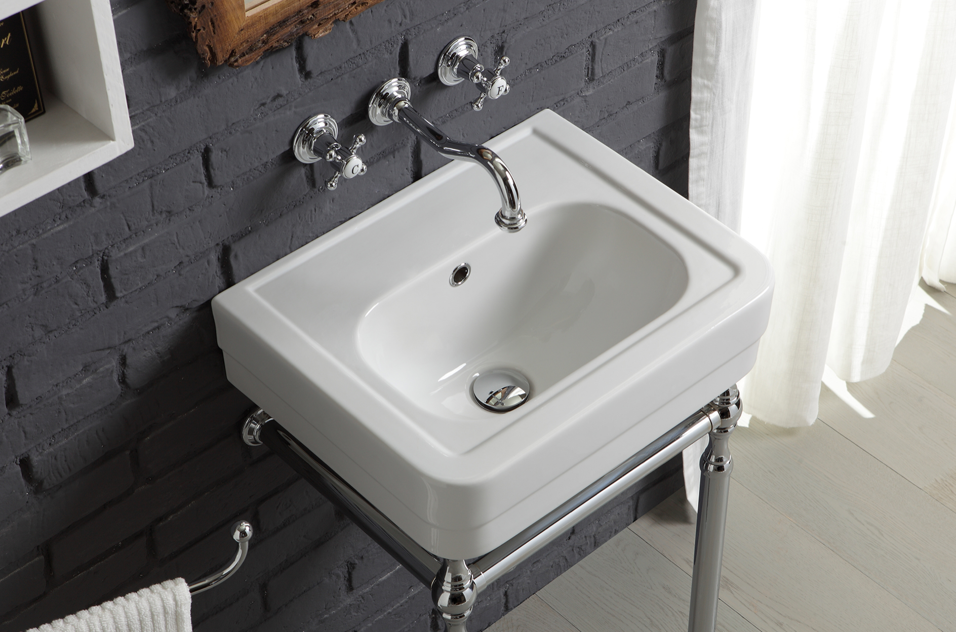 griferia lavabo vintage RK11 cromo lavabo Provence 