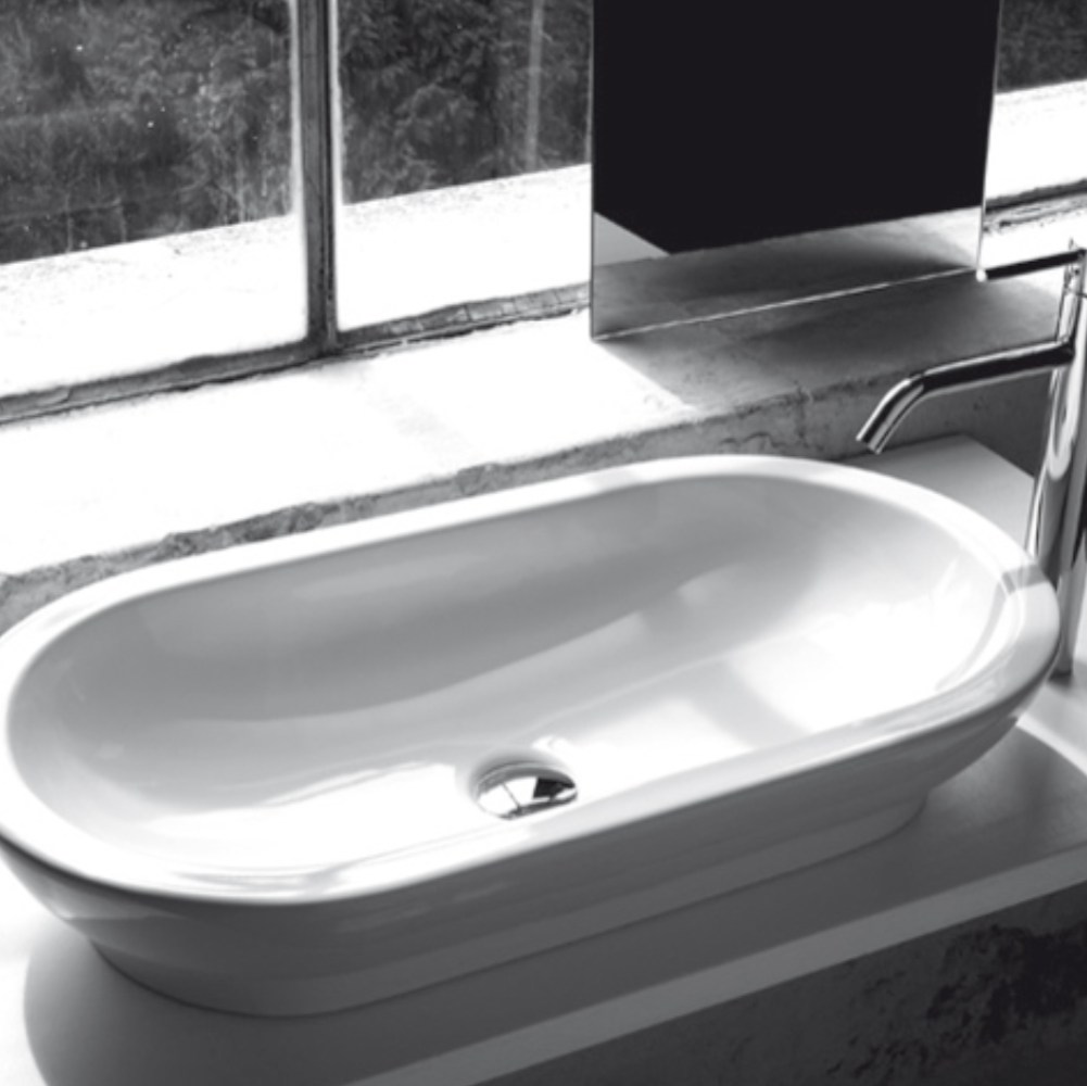 lavabo sobreencimera oval