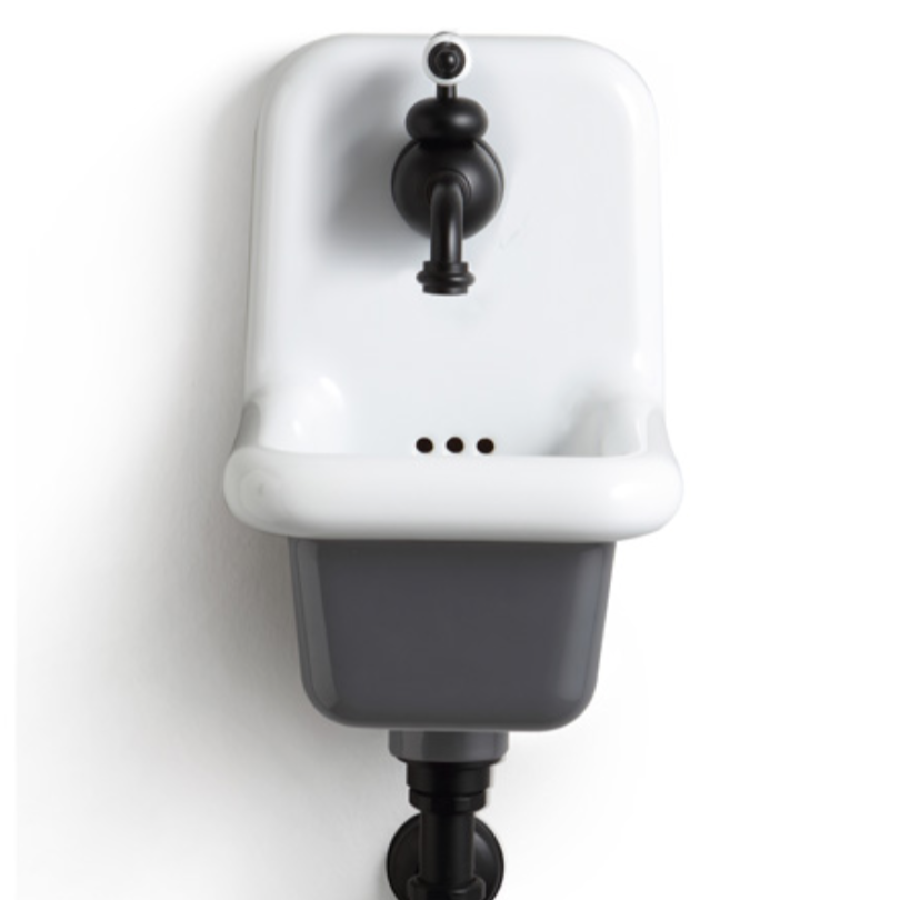 lavabo true colors mini blanco/gris oscuro