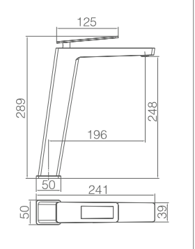 medidas grifo lavabo alto Suecia 