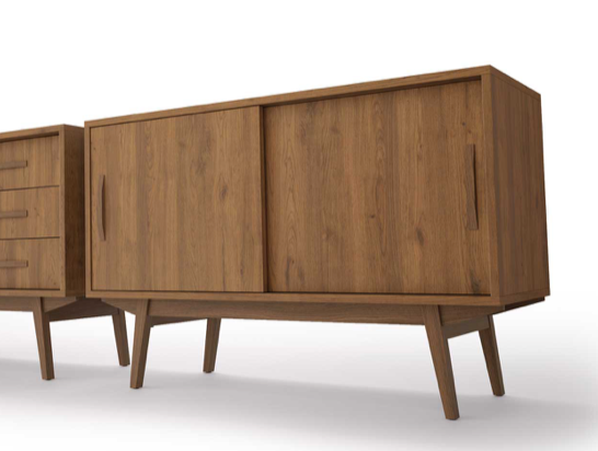 vista mueble Velvet 2 puertas patas